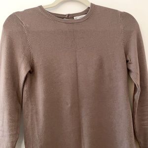 Zara Knit Sweater Brown Stud Detail on Sleeves S